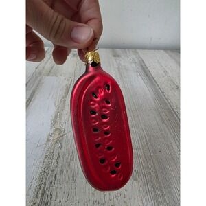 Vintage inge glas watermelon ornament fruit kitchen Xmas tree